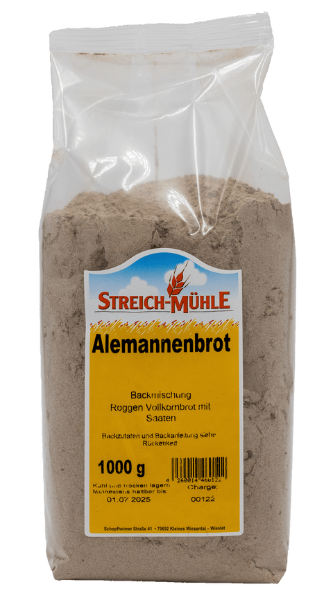 Alemannenbrot-Alemannenbrot – Traditionelles Brot aus der Streichmühle-Streich Mühle