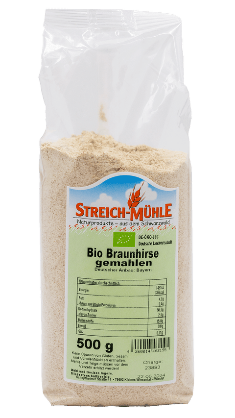 Bio Braunhirse gemahlen-Bio Braunhirse gemahlen-Streich Mühle