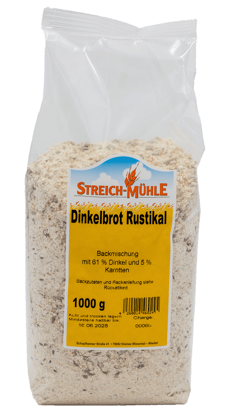 Dinkelbrot Rustikal-Dinkelbrot Rustikal | Herzhaftes Vollkornbrot | Streich Mühle-Streich Mühle