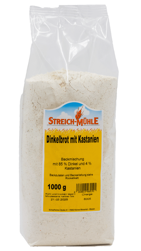 Dinkel-Kastanienbrot-Dinkel Kastanienbrot | Herzhaftes Brot | Streich Mühle-Streich Mühle