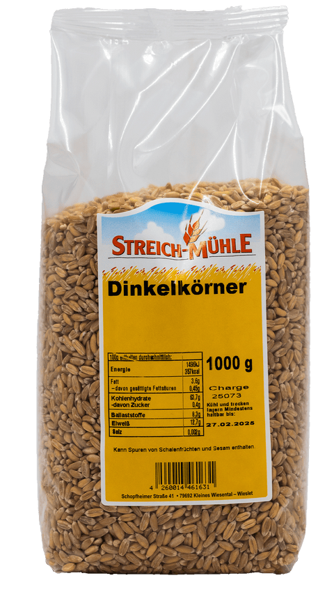 Dinkelkörner-Dinkelkörner-Streich Mühle