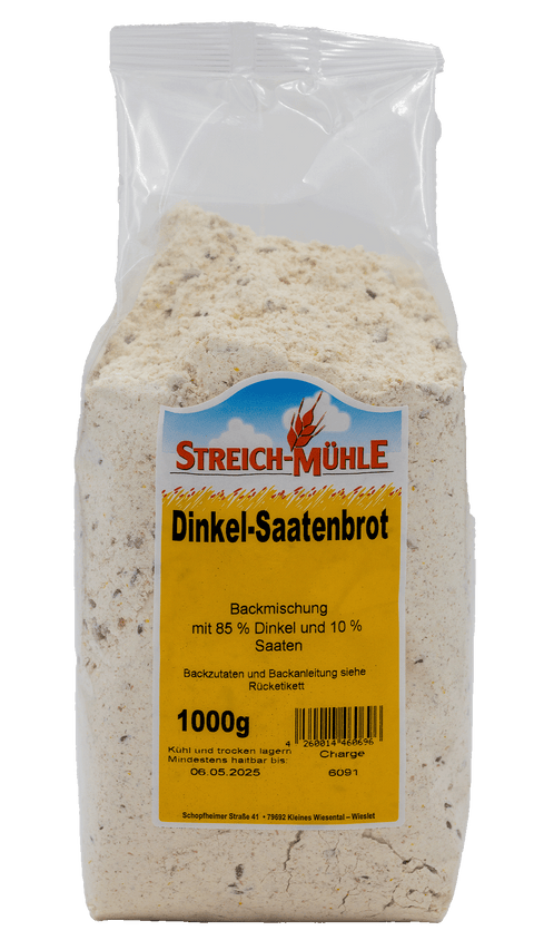 Dinkel-Saatenbrot-Dinkel Saatenbrot | Nahrhaftes Vollkornbrot | Streich Mühle-Streich Mühle