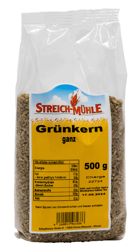 Grünkern ganz-Grünkern ganz-Streich Mühle