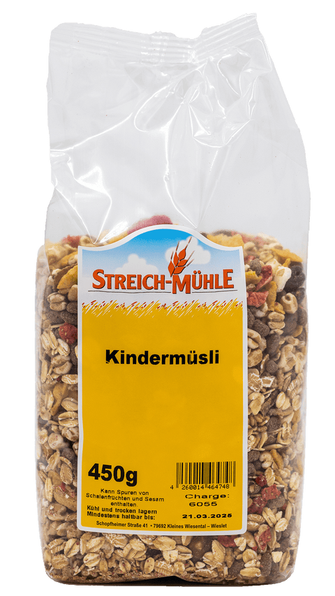 Kinder-Müsli-Kinder Müsli | Gesundes Frühstück für Kinder | Streich Mühle-Streich Mühle