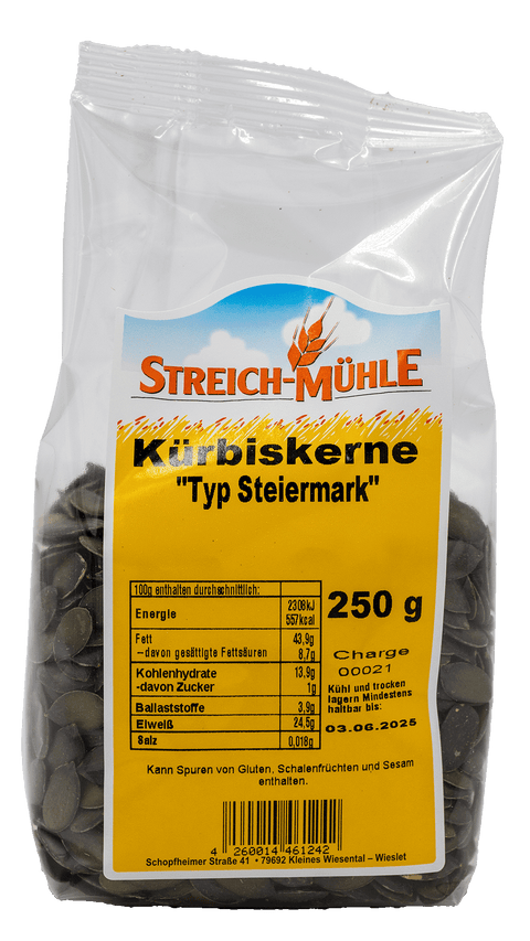 Kürbiskerne-Kürbiskerne | Knackige und Nährstoffreiche Kerne | Streich Mühle-Streich Mühle