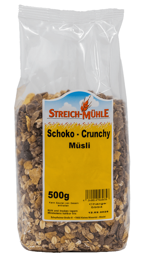Schoko-Crunchy Müsli-Schoko-Crunchy Müsli-Streich Mühle