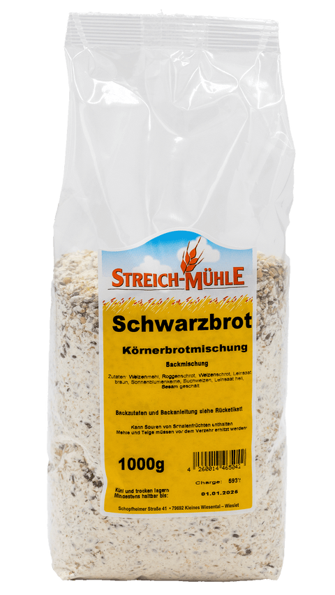 Schwarzbrot-Schwarzbrot | Rustikal & Geschmackvoll | Streich Mühle-Streich Mühle