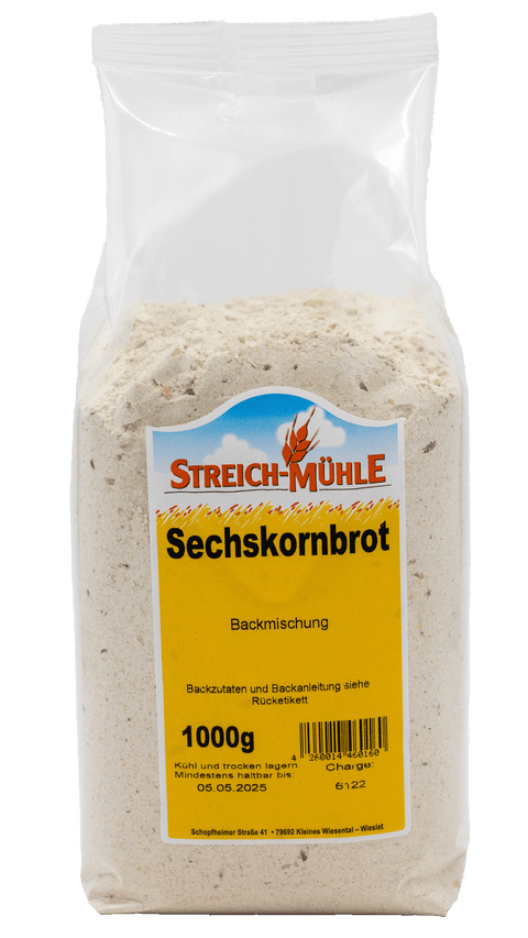 Sechskornbrot-Sechskornbrot | Vollkorn & Geschmackvoll | Streich Mühle-Streich Mühle