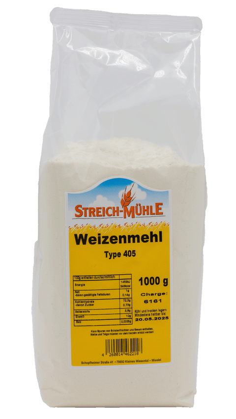 Weizenmehl Type 405-Weizenmehl Type 405 | Feines Backmehl für zarte Backwaren-Streich Mühle