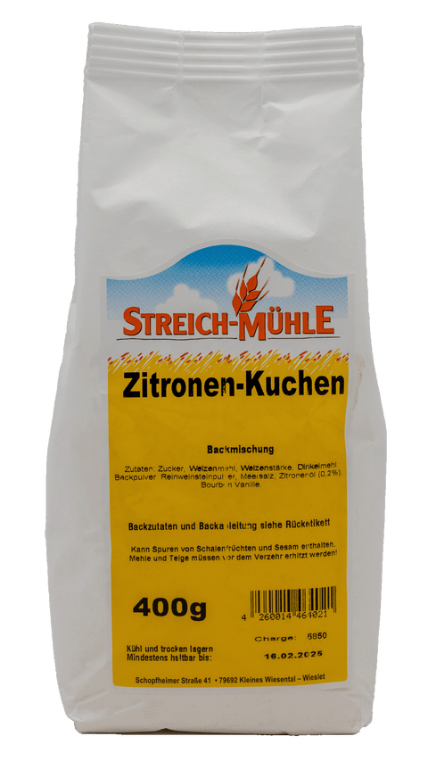 Zitronenkuchen-Zitronenkuchen | Saftiger Kuchen mit frischer Zitrone-Streich Mühle