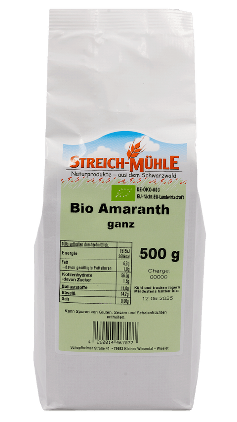 Bio Amaranth ganz-Bio Amaranth ganz-Streich Mühle