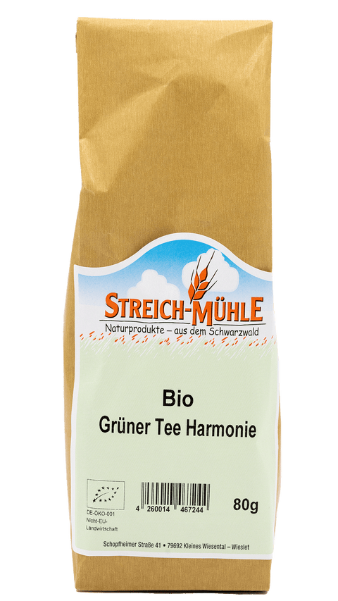 Bio-Grüntee Mischung-Bio Grüntee Mischung | Aromatischer Tee-Genuss-Streich Mühle
