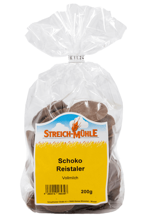 Reis-Taler mit Vollmilch