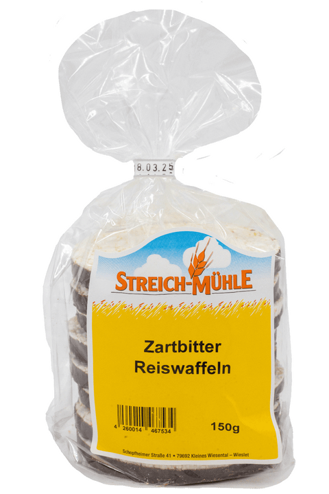 Reiswaffeln mit Zartbitter