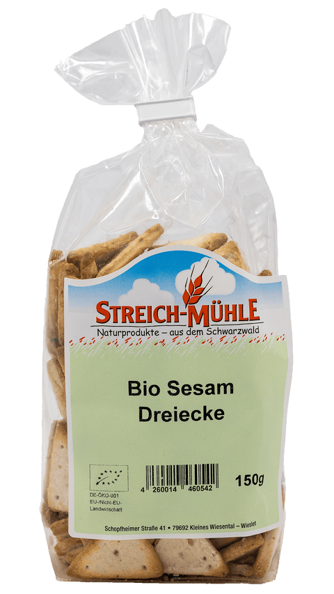 Bio-Sesam Dreiecke-Bio-Sesam Dreiecke-Streich Mühle