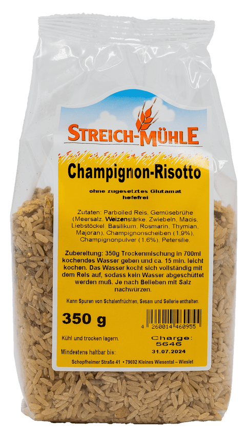 Champignon - Risotto-Champignon - Risotto-Streich Mühle