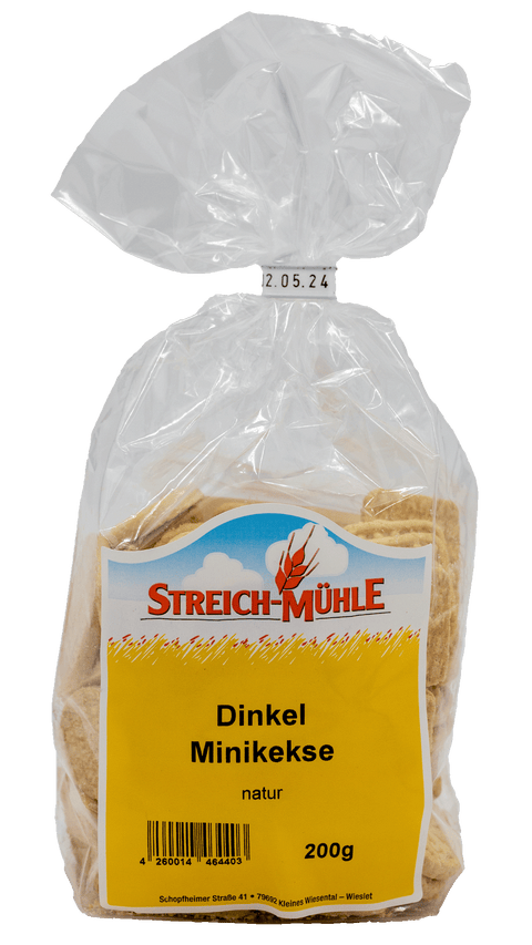 Dinkel Mini Kekse-Dinkel Mini Kekse-Streich Mühle