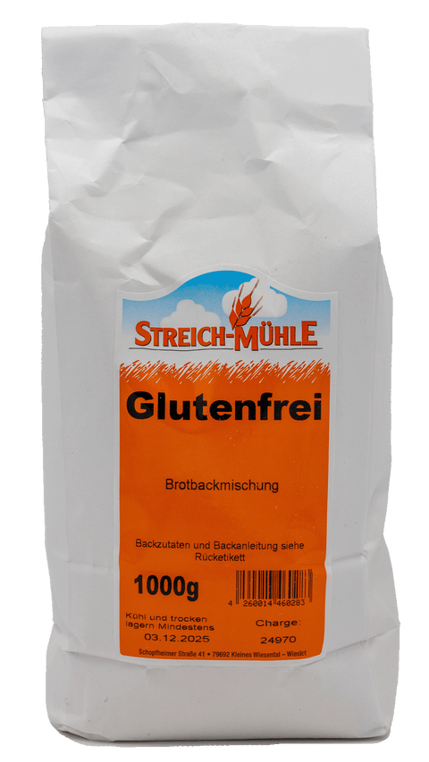 Glutenfreie Backmischung-Glutenfreie Backmischung-Streich Mühle