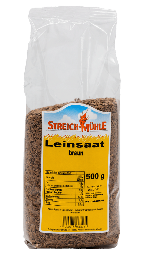 Leinsaat braun