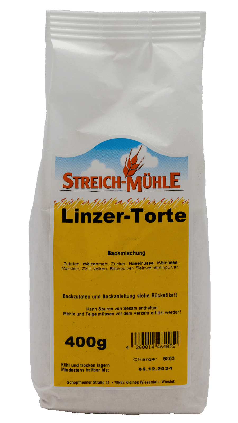Linzertorten-Backmischung der Streich-Mühle