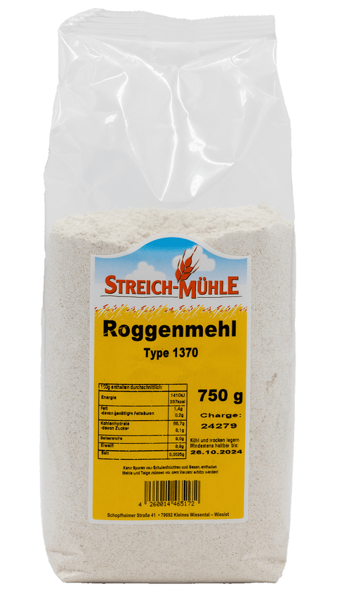 Roggenmehl Type 1370-Roggenmehl Type 1370-Streich Mühle