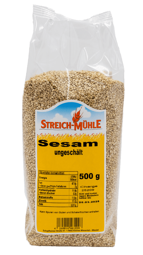 Sesam ungeschält-Sesam ungeschält-Streich Mühle