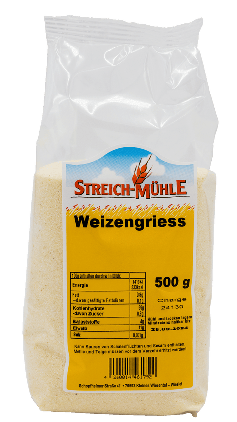 Weizengriess-Weizengriess-Streich Mühle