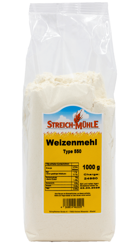 Weizenmehl Type 550-Weizenmehl Type 550-Streich Mühle