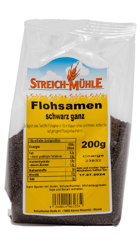 Flohsamen-Flohsamen-Streich Mühle