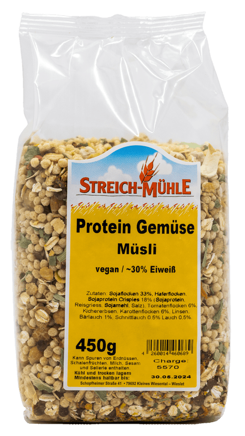 Protein Gemüse Müsli-Protein Gemüse Müsli-Streich Mühle