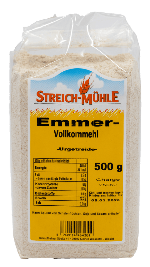 Emmervollkornmehl-Emmervollkornmehl-Streich Mühle