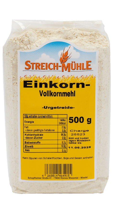 Einkornvollkornmehl-Einkornvollkornmehl-Streich Mühle