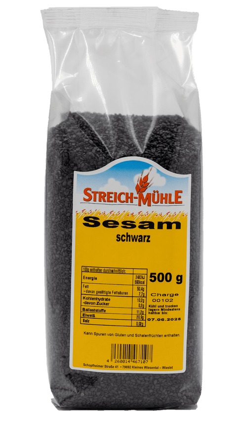 Sesams schwarz-Sesams schwarz-Streich Mühle