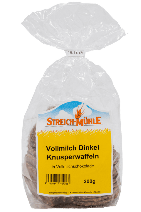 Dinkel-Knusperwaffeln Vollmilch